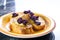 French toast with blueberry compote