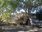 French Town Roundabout Shadowed by Trees