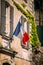 French Tricolours National Flag Decorate Building In France