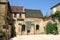 French village courtyard