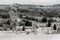 French Village landscape under the snow