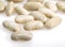 French White Kidney Beans or Mogette From Vendee, phaseolus vulgaris