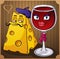 French Wine and Cheese Characters