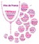 French wines word cloud