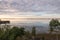 Frenchman Bay at dusk at Bar Harbor Maine USA