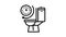 frequent urination line icon animation