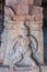 Fresco of barely recognizable male figure at Krishna Temple, Hampi, Karnataka, India