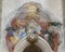 Fresco at entrance to Franciscus Xaverius Chapel, Interior Piarist Church, Krems on the Danube, Austria