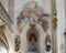 Fresco at entrance to Franciscus Xaverius Chapel, Interior Piarist Church, Krems on the Danube, Austria