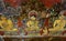 Fresco inside old Buddhist temple