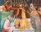Fresco in San Gimignano - Jesus at the Praetorium