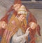 Fresco in San Gimignano - Saint Gregory the Great
