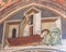 Fresco in San Gimignano - Saints Gregory and Fina