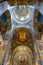 Frescoes, murals and paintings inside historic Church of the Savior on Blood