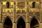 Frescoes over the entrance to St. Vitus Cathedral in Prague, Czech Republic.