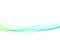 Fresh abstract soft bright swoosh spring wave wibes. Green color