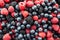 Fresh antioxidant food raspberry blueberry blackberry