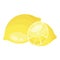 Fresh appetizing yellow cut half whole natural lemon citrus vitamin tropical summer seasonal fruit