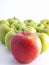 Fresh apples on a white background