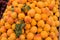 Fresh apricots in a market.