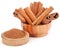 Fresh aromatic cinnamon with powder spice