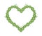 Fresh Asiatic Pennywort in Beautiful Heart Shape