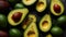 Fresh avocado a dark diet nutrition tropical delicious green organic exotic appetizer