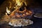 Fresh Baked Alsatian Tarte Flambee ( Flame Cake, Flammkuchen )