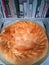Fresh baked closed meat pie, Ossetian pie