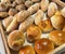 Fresh Baked soft bread rolls and hard bread rolls. Warm Fresh Buttery Rolls. good for your multimedia content background