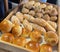 Fresh Baked soft bread rolls and hard bread rolls. Warm Fresh Buttery Rolls. good for your multimedia content background