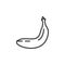 Fresh banana line icon
