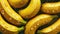 fresh banana with water droplets seamless background generative AI
