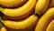 fresh banana with water droplets seamless background generative AI