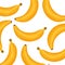Fresh bananas fruits pattern background