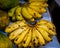 Fresh bananas market Iquitos Peru