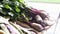 Fresh beetroot beets on display in a health food store