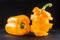 fresh bell pepper or capsicum, sweet pepper