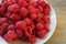 Fresh berries raspberry, Rubus idaeus