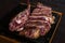 Fresh Bistecca alla Fiorentina on dark background