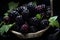 Fresh Blackberries in a Basket