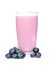 Fresh blackberries fruits and smoothies