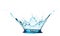 Fresh Blue Water Crown Splash