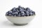 Fresh Blueberries In Glazed Bowl