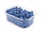 Fresh blueberries in plastic container