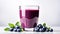 Fresh blueberry smoothie