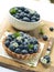 Fresh blueberry tart