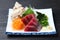 Fresh Bonito Sashimi with vegetables