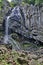 Fresh Boyana waterfalls in deep forest and rock, Vitosha