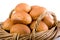 Fresh Bread Rolls In Basket